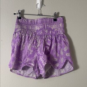 FP movement shorts the way home purple paisley medium